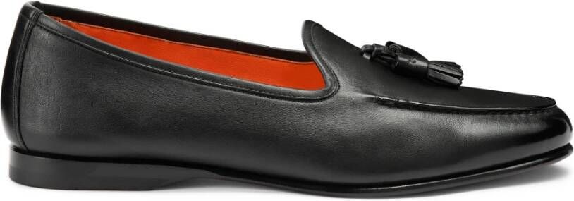 Santoni Herentassel loafer Black Heren