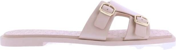 Santoni Zomerse Dames Sliders Wuya070435 Beige Dames