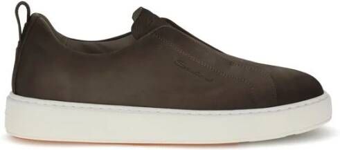 Santoni Instap Sneakers met Oranje Gesp