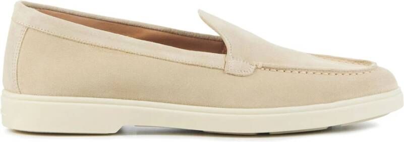 SANTONI Sneakers Dames Yalta Moc Maat: 41 Materiaal: Suède Kleur: Beige