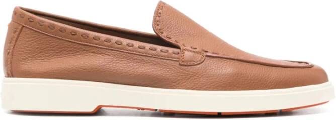 Santoni Italiaanse leren loafers