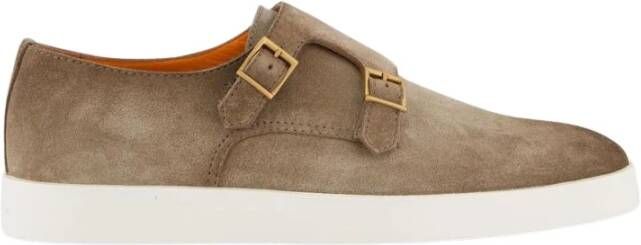 Santoni Klassieke Beige Loafer Schoenen