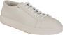 Santoni Leren Sneakers met Korrelstructuur oor Heren White Heren - Thumbnail 1