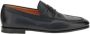 Santoni Klassieke leren loafers met zichtbare stiksels - Thumbnail 1