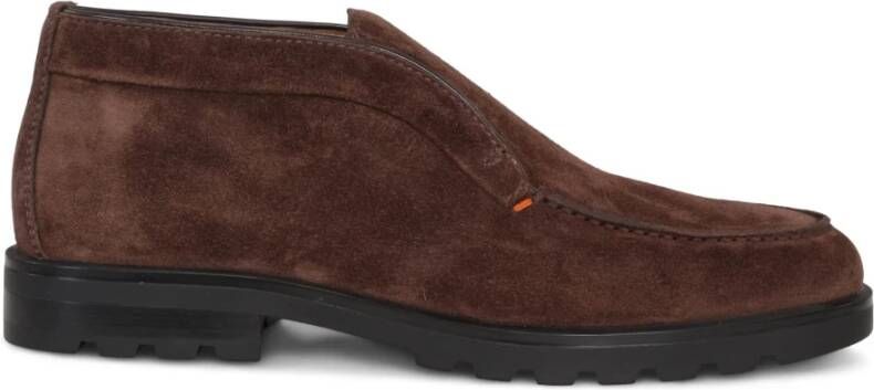 Santoni Klassieke Suede Chukka Boot Brown Heren