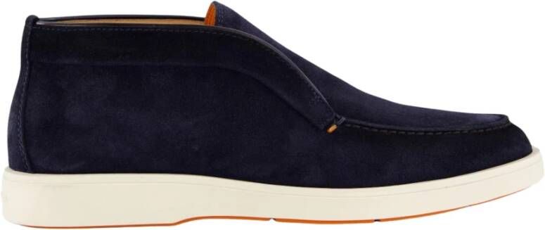 Santoni Klassieke Zwarte Loafers