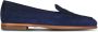 Santoni Kobaltblauwe suède loafers - Thumbnail 1
