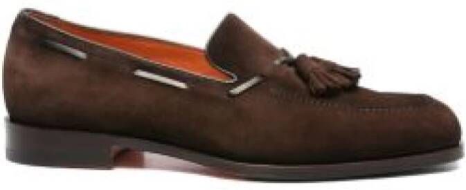 Santoni Kwast-Detail Suède Loafers