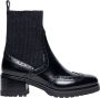 Santoni Handgemaakte leren brogue enkellaars Black Dames - Thumbnail 1