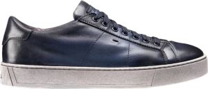 Santoni Leather sneakers Blauw Heren