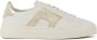 SANTONI Lage Sneakers Dames 61070 Maat: 41 Materiaal: Leer Kleur: Wit - Thumbnail 1