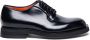 Santoni Leren Derby schoen voor heren Black Heren - Thumbnail 1