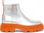 Santoni Leren Enkellaarzen Gray Dames - Thumbnail 1