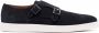 Santoni Leren Monnik Schoenen Blue Heren - Thumbnail 1