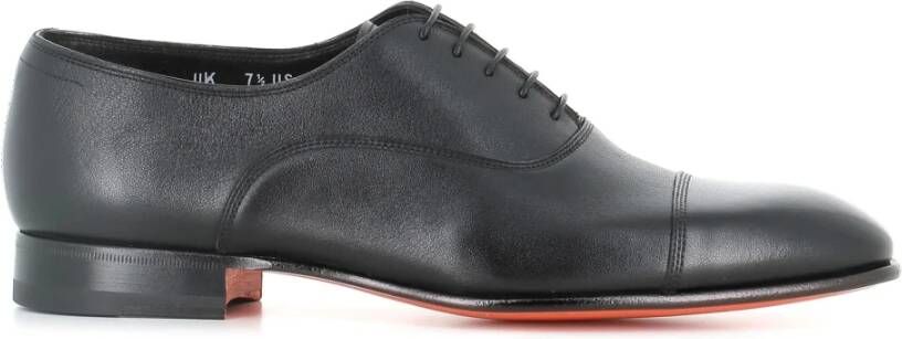 Santoni Leren Oxford Schoenen