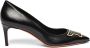 Santoni Leren pump met middelhoge hak voor dames - Thumbnail 1