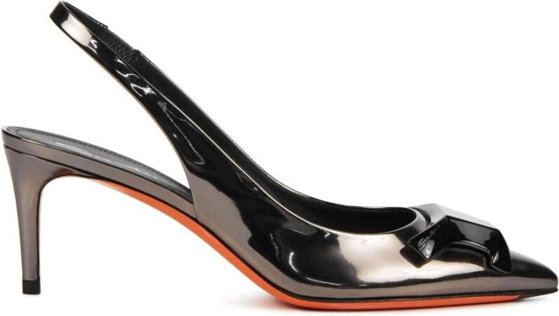 SANTONI Pumps Dames 70465 Maat: 38 Materiaal: Leer Kleur: Zilver