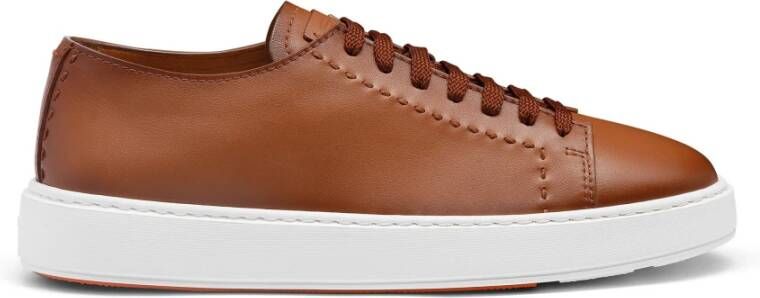 Santoni Leren Sneaker