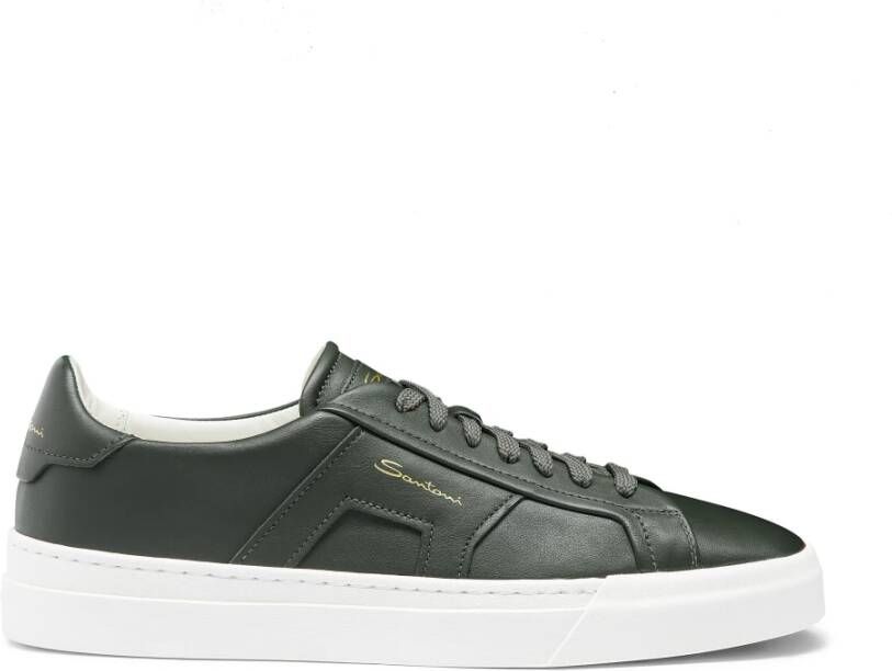 Santoni Leren sneaker voor heren
