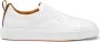 Santoni Witte Slip-On Sneakers met Tan Detail White Heren - Thumbnail 1