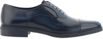 Santoni Elongated Toe Leren Veterschoenen