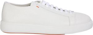 Santoni Luxe witte sneakers met stijl en functionaliteit Wit Heren