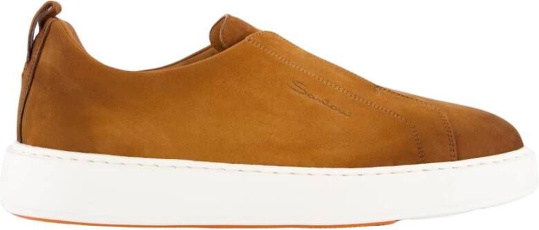 Santoni Nubuck Sneaker voor Heren