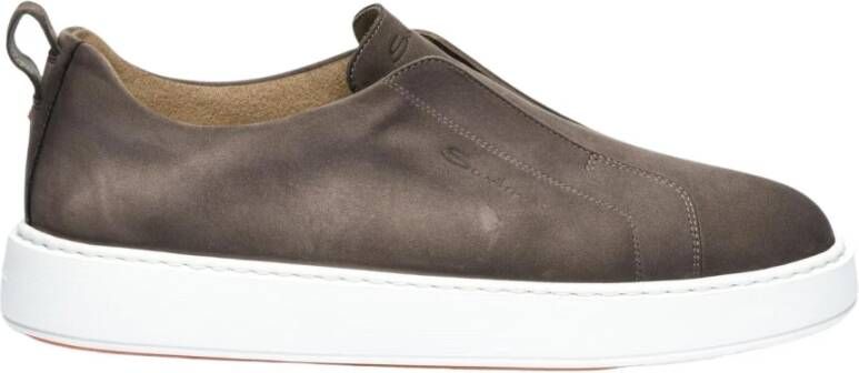 Santoni Nubuck Sneaker voor Heren