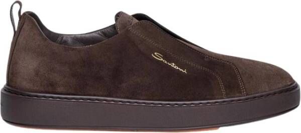 Santoni Nubuck Sneaker voor Heren