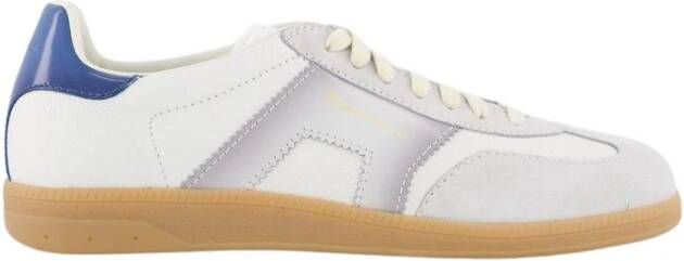 Santoni Olympic Sneaker Wit Grijs