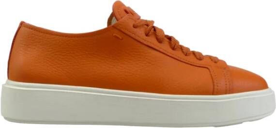 Santoni Oranje Sneakers voor een Stijlvolle Look
