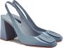 Santoni Peaches Slingback Sandalen Blue Dames - Thumbnail 1