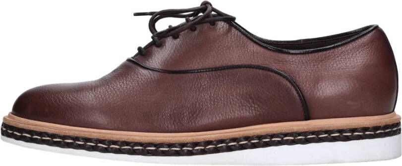 Santoni Platte schoenen Bruin
