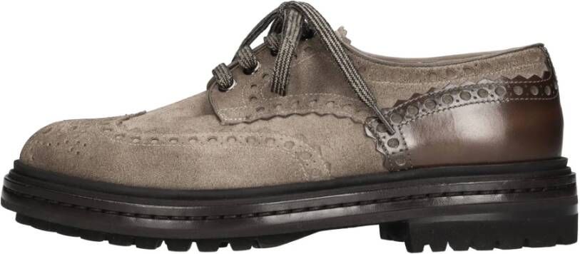 Santoni Platte schoenen Bruin