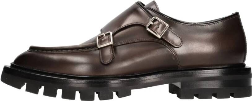 Santoni Platte schoenen Bruin