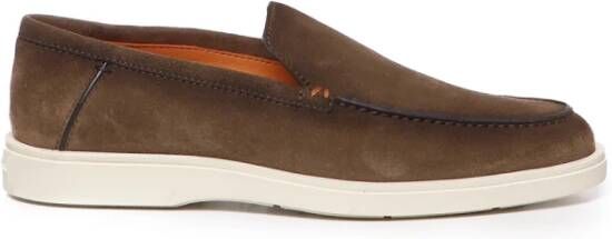 Santoni Platte schoenen voor vrouwen Brown Heren