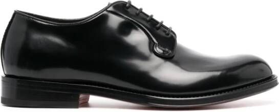 Santoni Pohn01 Zwarte Guillem Veterschoenen Black Heren