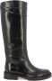 Santoni Rijlaars geïnspireerde leren laars Black Dames - Thumbnail 1
