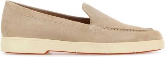 Santoni Sand Suede Yalta Loafers