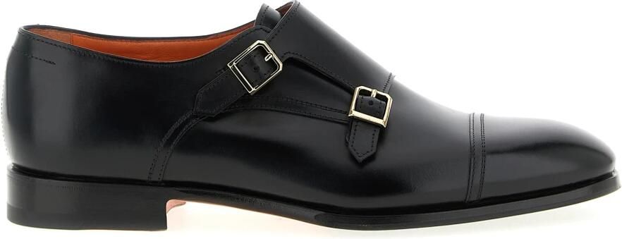 Santoni Axel Double-Buckle Loafer