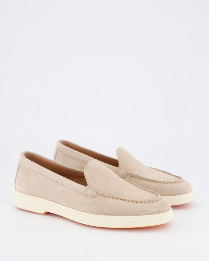 Santoni Beige Mocassin Schoenen voor Dames - Foto 4