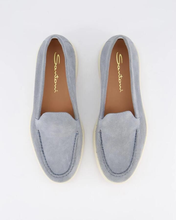 Santoni Beige Mocassin Schoenen voor Dames - Foto 4