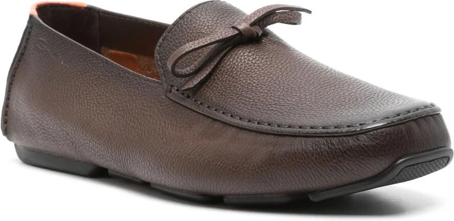 Santoni Bruin leren casual loafers