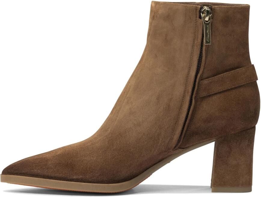 Santoni Bruine Enkellaarzen met Gespband