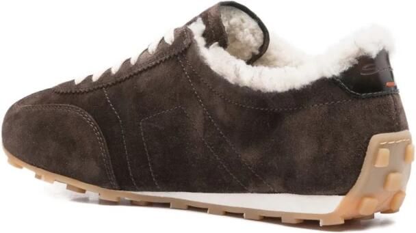 Santoni Bruine Sneakers voor Vrouwen