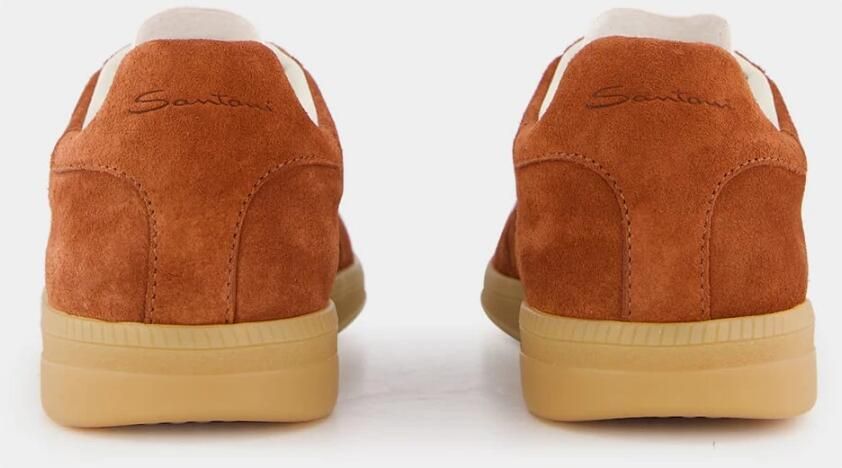 Santoni Bruine Suède Oly Sneaker