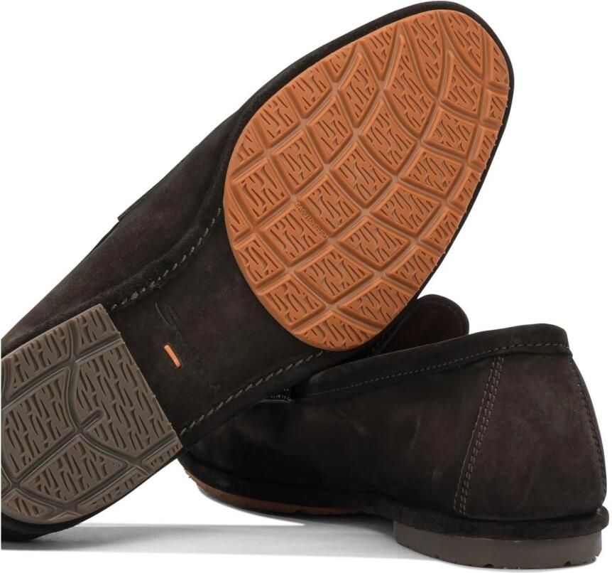 Santoni Carlos Suede Penny Loafers - Foto 2