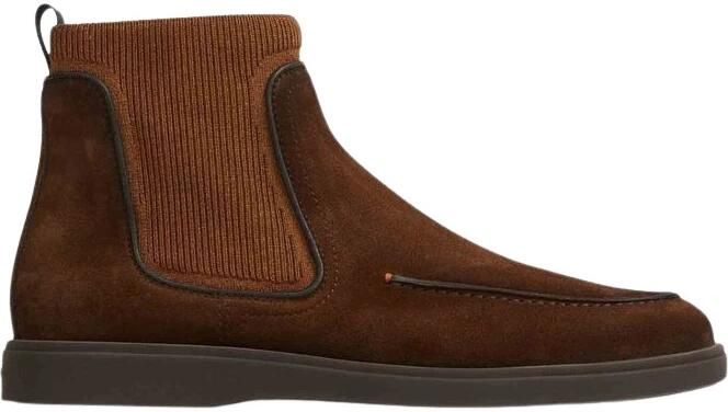 Santoni Chelsea boot met geribbeld paneel