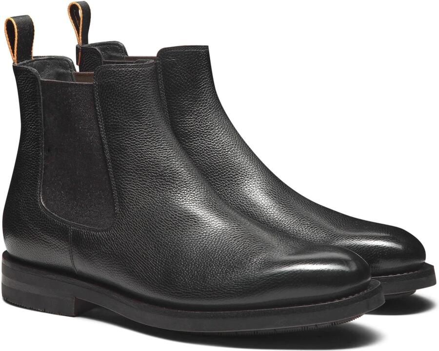 Santoni Chelsea Boot van gepolijst leer