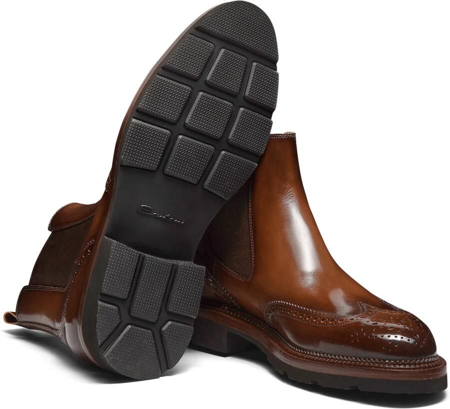 Santoni Chelsea Brogue Boot - Foto 3